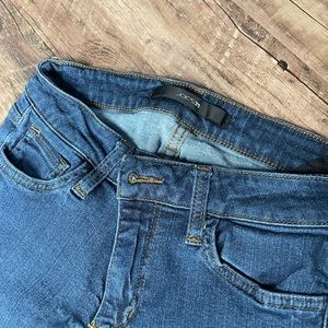 Joe’s blue skinny jeans